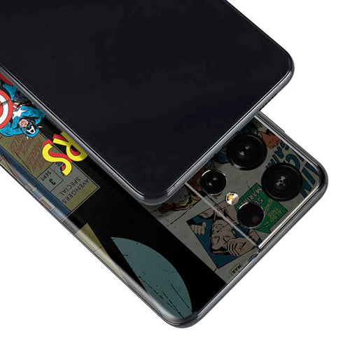 Marvel Classic Comics Avengers Assemble Galaxy S21 Ultra 5G Skin